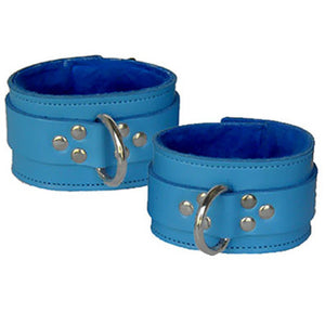 Leather Cuffs with Fleece Lining