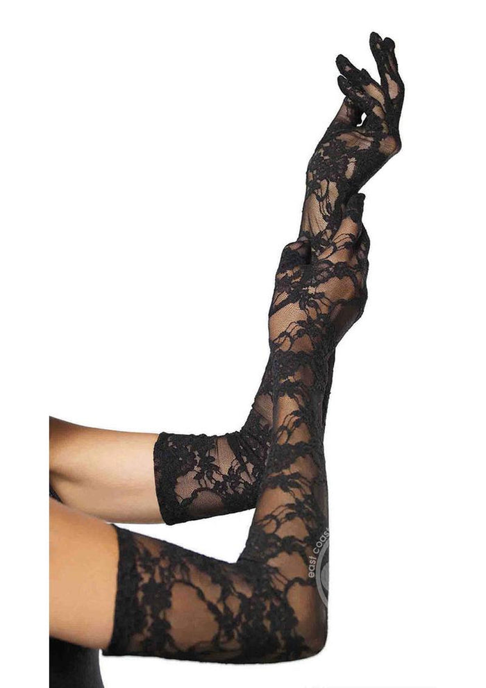 Stretch Lace Elbow Length Gloves