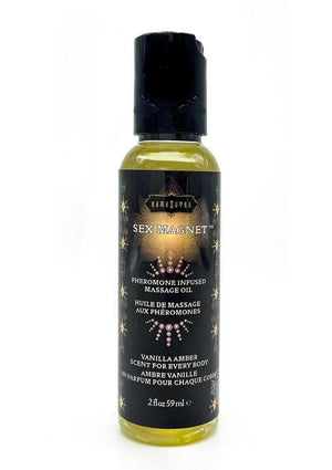 Kama Sutra Sex Magnet Pheromone Infused Massage Oil - Vanilla Amber - 2 oz.