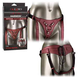 The Regal Queen Crotchless Vegan Leather Adjustable Harness