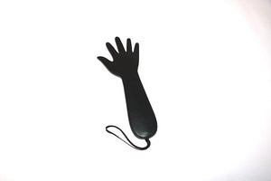 Black Leather Hand Slapper BDSM > Crops, Paddles, Slappers Not specified