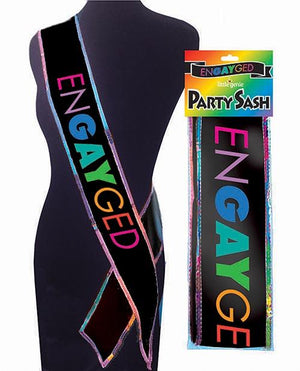 EnGAYged Party Sash Bachelorette & Novelty Little Genie Productions 