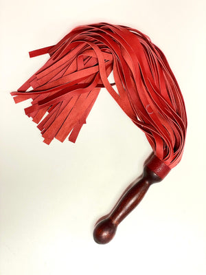 Fire Engine Red Flogger BDSM > Floggers & Whips Kink Things 