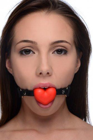 Heart Beat Silicone Heart Shaped Mouth Gag BDSM > Gags Frisky Products