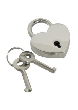 Heart Lock, Chrome Finish BDSM > Accessories Kookie Intl. 