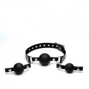 Interchangeable Ball Gag Set BDSM > Gags Strict Leather