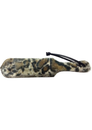 Leopard Print Fur Paddle BDSM > Crops, Paddles, Slappers Rouge 