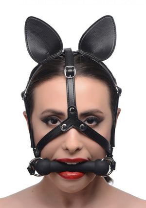 Master Series Dark Horse Pony Head Harness with Bit BDSM > Gags Master Series 