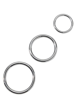 Metal Cock Ring Set Erection Rings Spartacus 