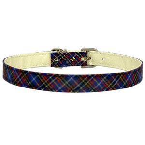 Plaid Collar BDSM > Collars Kookie Intl. Blue