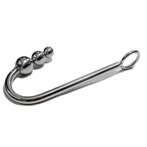 Stainless Steel 3-Ball Anal Hook with Restraint Loop BDSM > Restraints Touch of Fur 