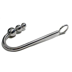 Stainless Steel 3-Ball Anal Hook with Restraint Loop BDSM > Restraints Touch of Fur