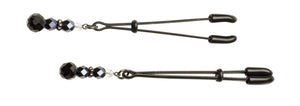 Tweezer Clamps w/Beads, Black BDSM > Nipple Clamps Spartacus