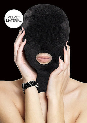 Velvet Mask w/Mouth Opening BDSM > Blindfolds, Masks, & Hoods Shots Toys