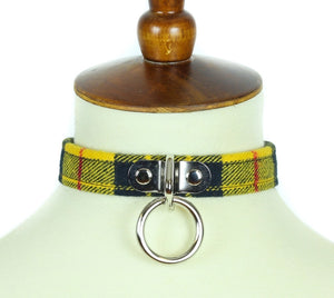 Plaid Bondage Choker