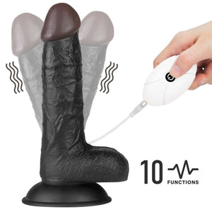 Vibrating Easy Strapon Set 7.0'' Black