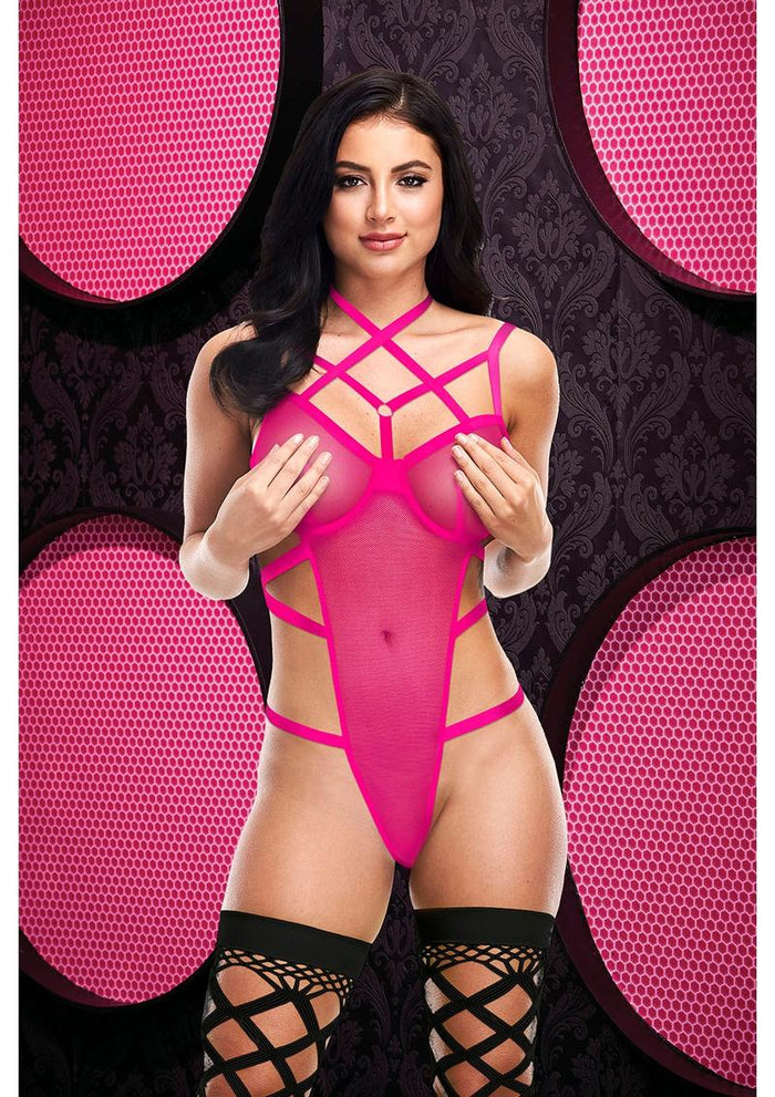 Strappy Caged Teddy