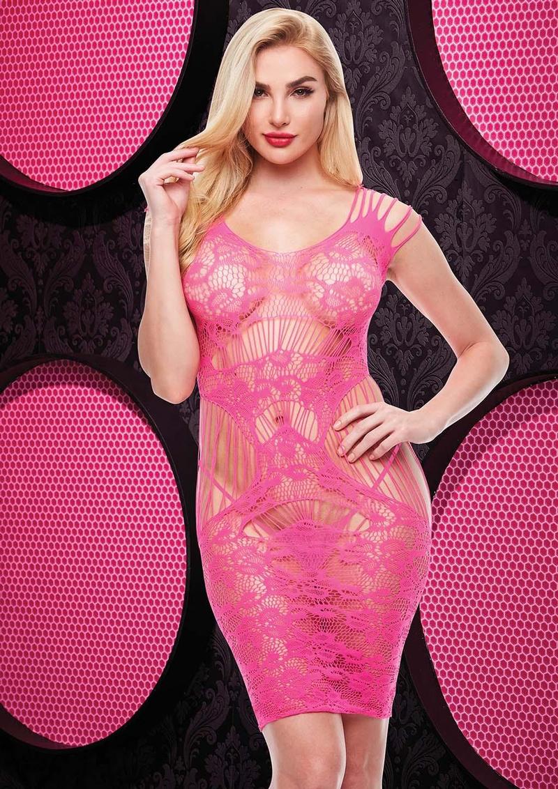 Lace Cut-Out Mini Dress – FB Boutique
