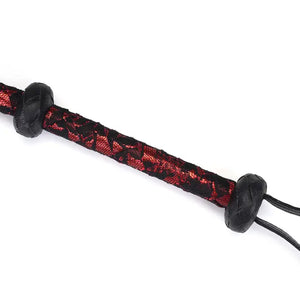 Victorian Garden Lace and Pu Bull Whip