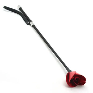Leather Flower Riding Crop