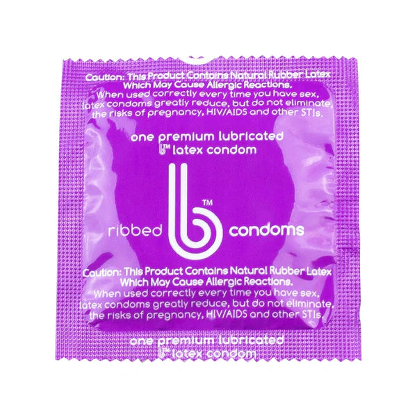 B Condoms Ribbed