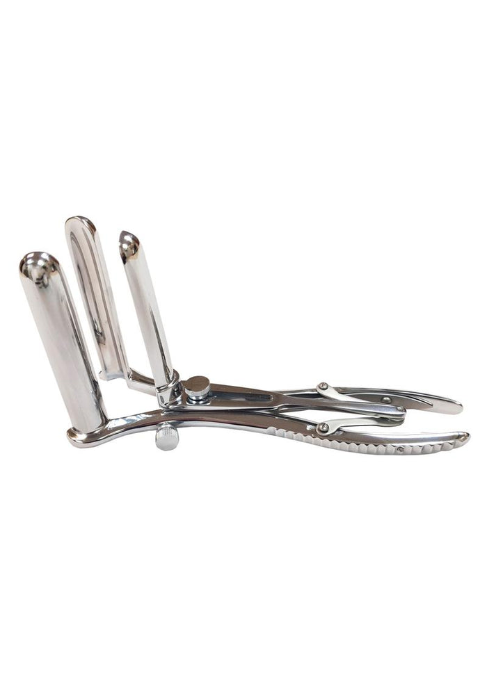 Rouge Stainless Steel Play Three Prong Speculum Probe