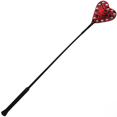 26" Brocade Heart Riding Crop