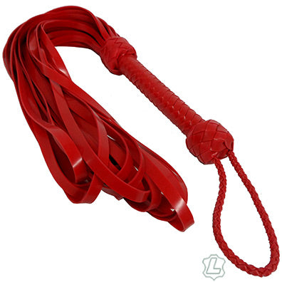 Red Latex Loop Flogger