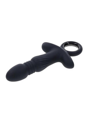 Gender X Slayer Rechargeable Silicone Thrusting Anal Vibrator - Black