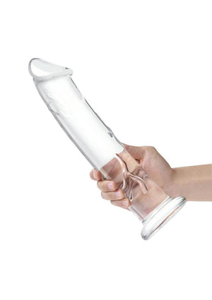 12" Glass Dildo with Veins