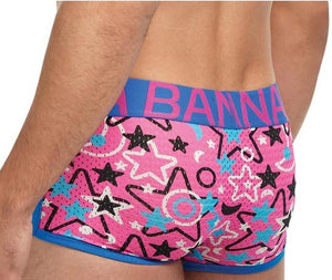 Banana Cabana Purple and Pink Trunks