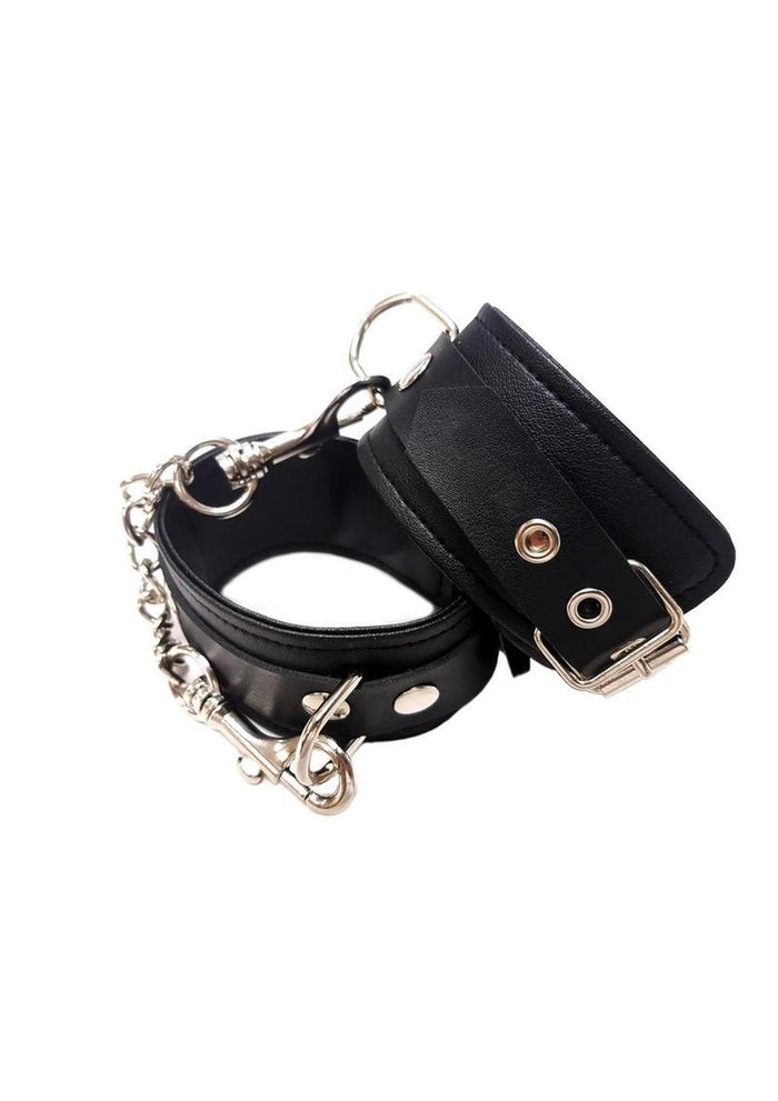 Fetish Play Ankle Cuffs Vegan Leather