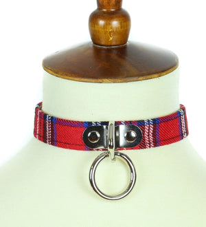 Plaid Bondage Choker