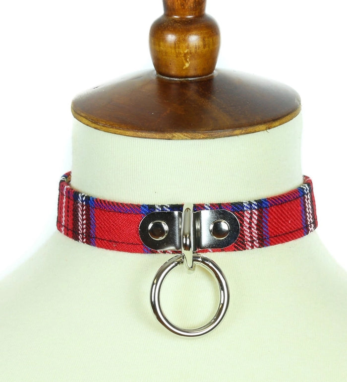 Plaid Bondage Choker