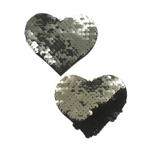 Color Changing Flip Sequin Hearts