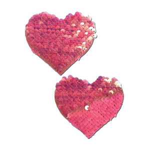 Color Changing Flip Sequin Hearts