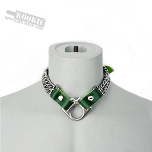 Double Chain V Ring Collar