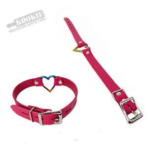 Rainbow Heart Collars