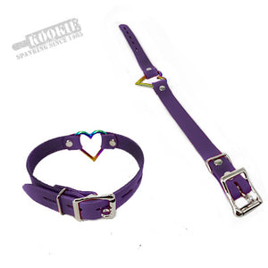 Rainbow Heart Collars