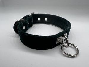 Velvet Collar With Ring