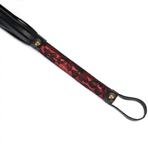 Lace and Pu Flogger Whip