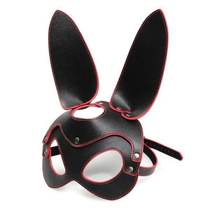 Vegan Leather Bunny Mask