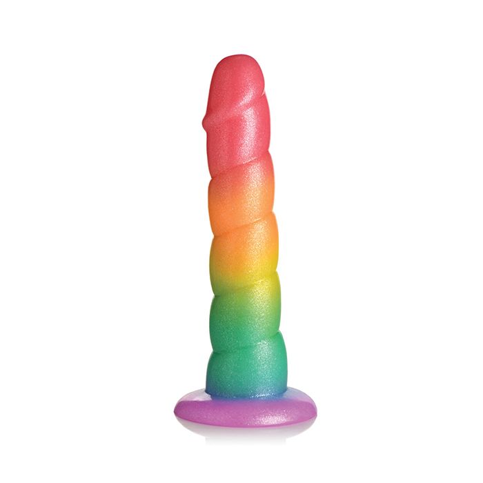 Simply Sweet 6.5" Swirl Rainbow Dildo