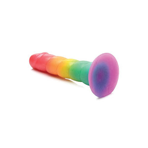 Simply Sweet 6.5" Swirl Rainbow Dildo