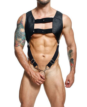Dngeon Croptop Harness with Cockring
