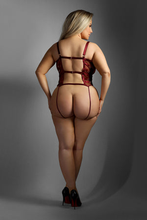 Crotchless Open Back Teddy