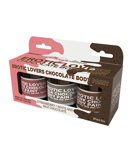 Erotic Lovers Neapolitan Chocolate Body Paint