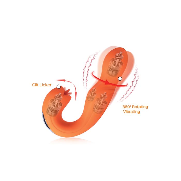 Joi Rotating Head G-Spot Vibrator & Clit Licker FB Boutique Joi Rotating Head G-Spot Vibrator & Clit Licker FB Boutique