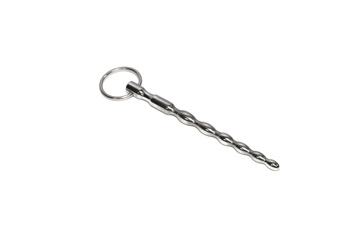 Ribbed Penis Plug/Urethral Sound with O-ring