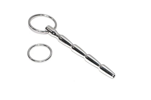 Hallow Stainless Steel Penis Plug/Urethral Sound w/ Interchangeable O-Rings